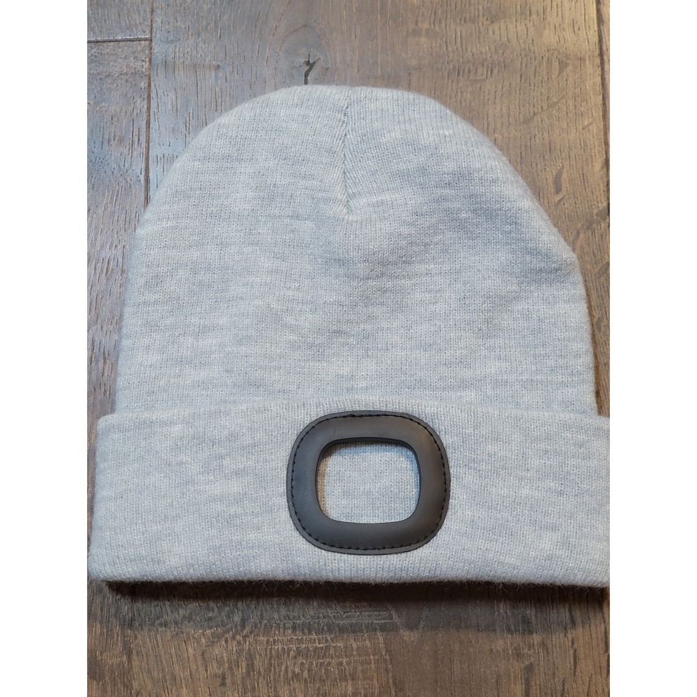 Night Scope Beanie Hat Knit Gray Winter‎ Cap Outdoor Logo